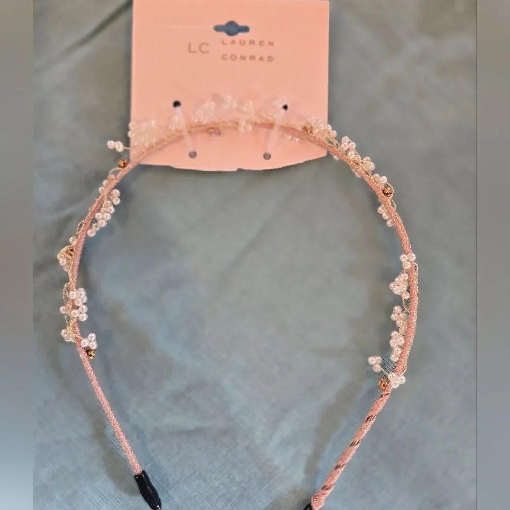 LC Lauren Conrad Sparkling Beaded Headband NWT